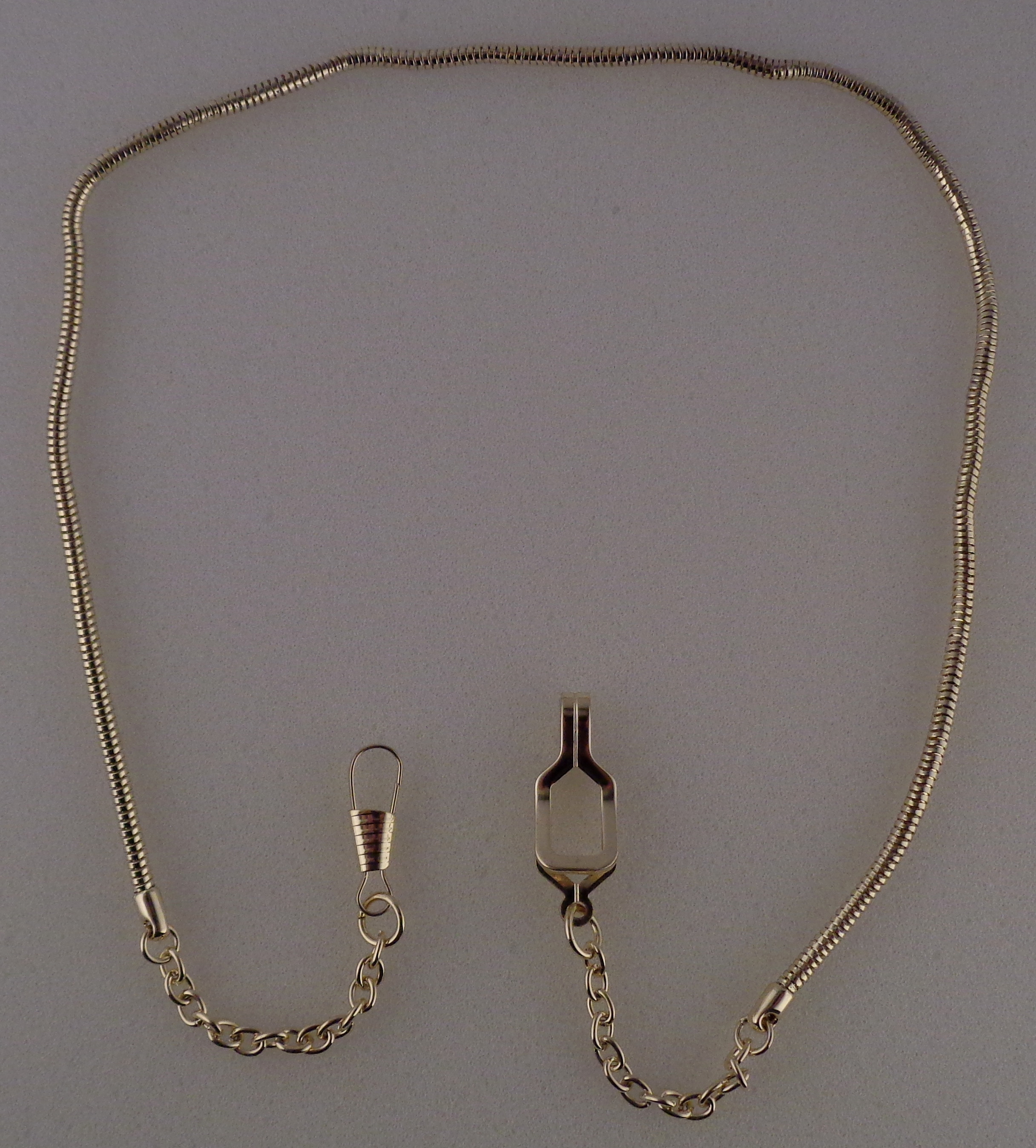 WHISTLE CHAIN Gold-tone with EPAULET style hook
